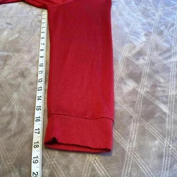 Rae Dunn Long Sleeve Red Shirt with Cheer on the Front. Size Large. - Picture 8 of 9